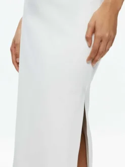 Maeve Vegan Leather Midi Skirt