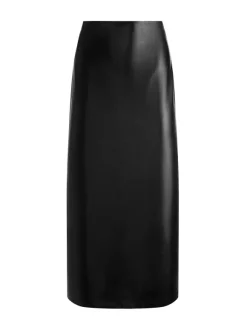 Maeve Vegan Leather Midi Skirt
