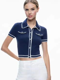 Marlena Button Front Polo