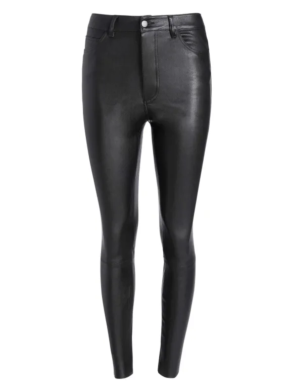 Mikah Single Button Leather Pant