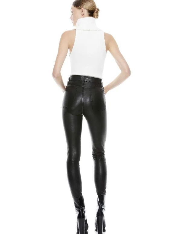 Mikah Single Button Leather Pant