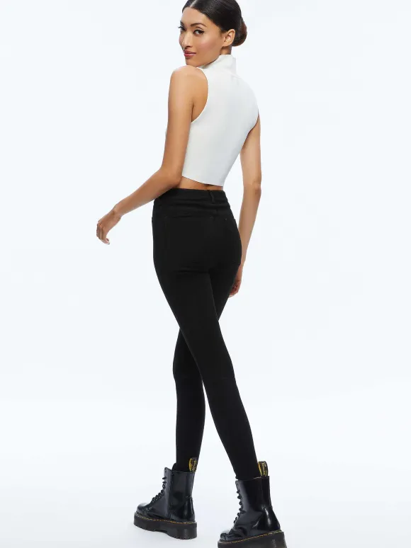 Mikah Single Button Suede Pant