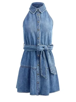 Miranda Sleeveless Mini Denim Dress