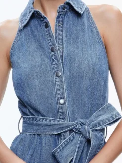 Miranda Sleeveless Mini Denim Dress