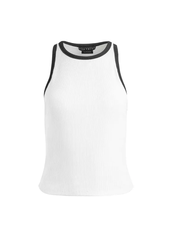 Mirtha Ribbed Racerback Tank