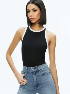 Mirtha Ribbed Racerback Tank