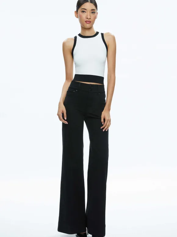 Missa 5 Pocket High Rise Wide Leg Jean