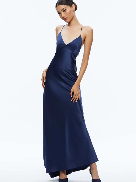 Montana Lace Up Back Maxi Gown