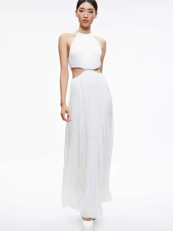 Myrtice Embellished Cut Out Maxi Dress