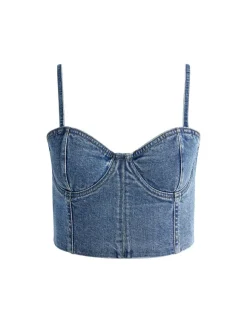 Natacha Spaghetti Strap Bustier