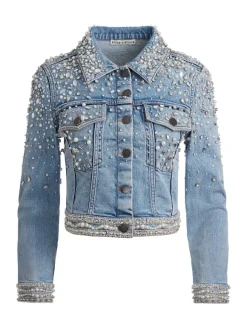 Nelson Embellished Fitted Denim Jacket