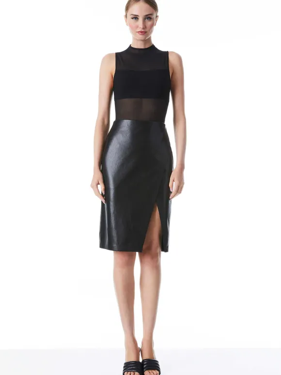 Nichol High Neck Sleeveless Mesh Bodysuit