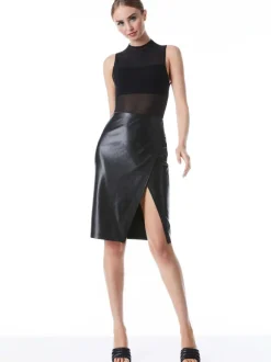 Nichol High Neck Sleeveless Mesh Bodysuit