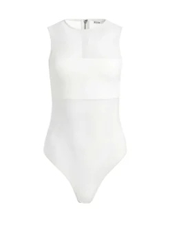 Nichol High Neck Sleeveless Mesh Bodysuit