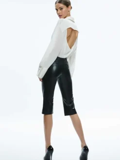 Olivia Low Rise Vegan Clam Digger Pant