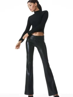 Olivia Vegan Leather Bootcut Pant