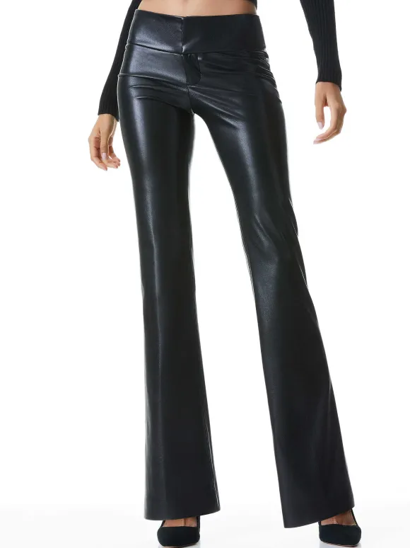 Olivia Vegan Leather Bootcut Pant
