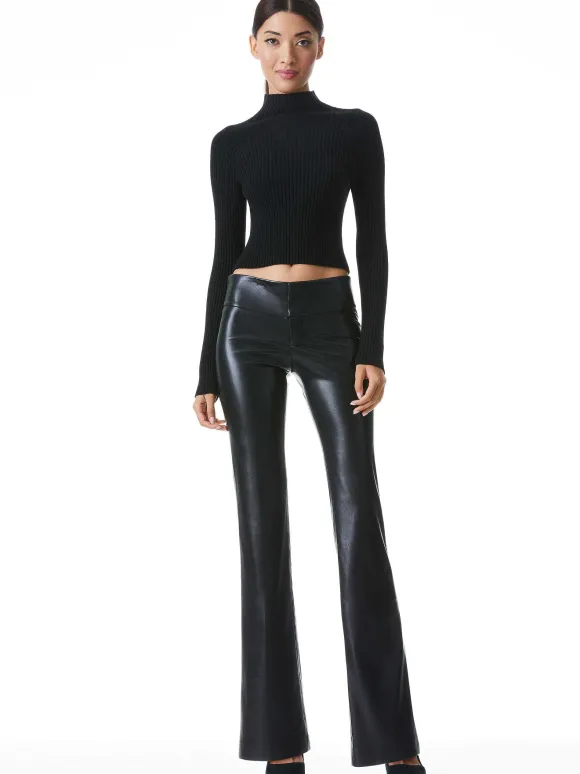 Olivia Vegan Leather Bootcut Pant
