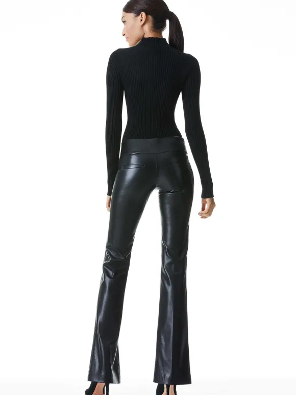 Olivia Vegan Leather Bootcut Pant