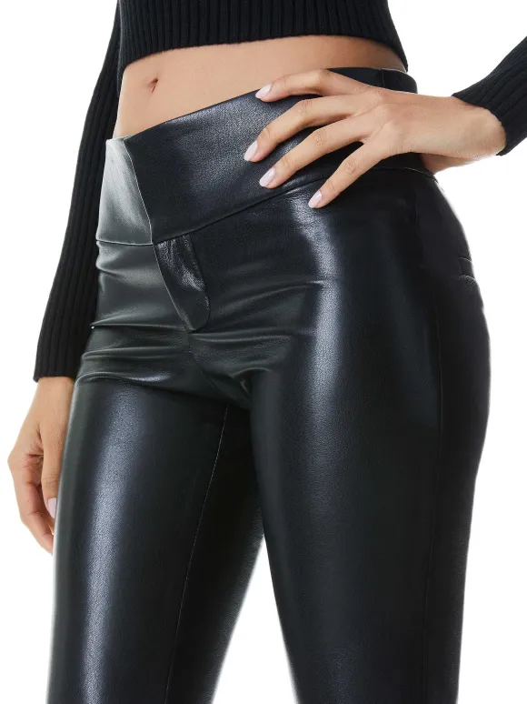 Olivia Vegan Leather Bootcut Pant