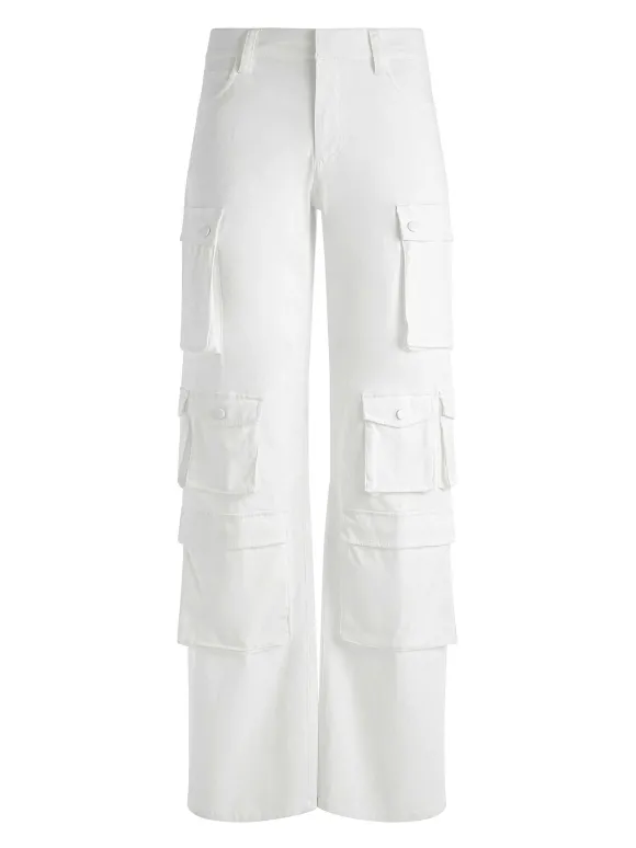 Olympia Mid Rise Baggy Cargo Pants