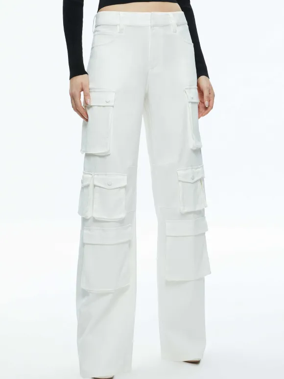 Olympia Mid Rise Baggy Cargo Pants