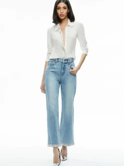 Ora High Rise Embellished Jean
