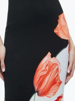 Pania Racer Neck Maxi Dress