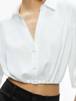 Pierre Pleated Back Button Down
