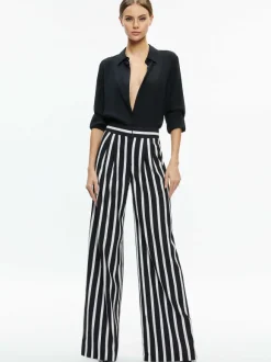 Pompey High Waisted Pleated Pants