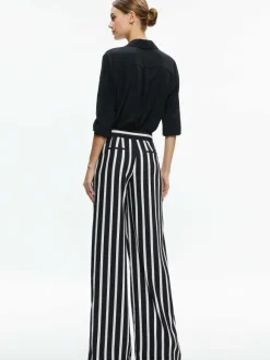 Pompey High Waisted Pleated Pants