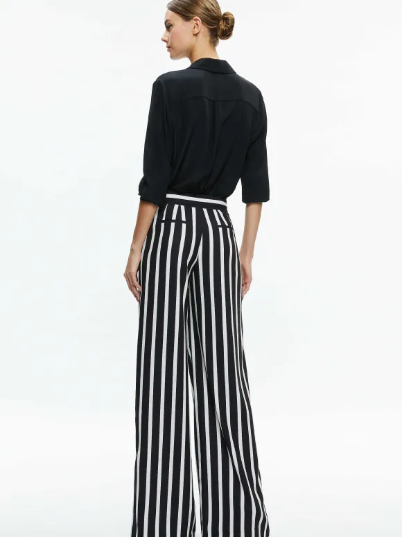 Pompey High Waisted Pleated Pants