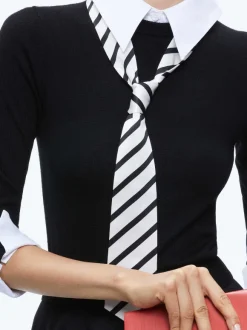 Porla Collared Tie Sweater