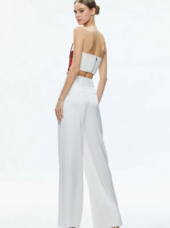 Randie Floral Applique Crop Top