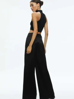 Raya Mock Neck Racerback Cropped Pullover