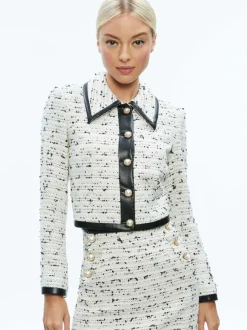 Renae Cropped Vegan Leather Jacket