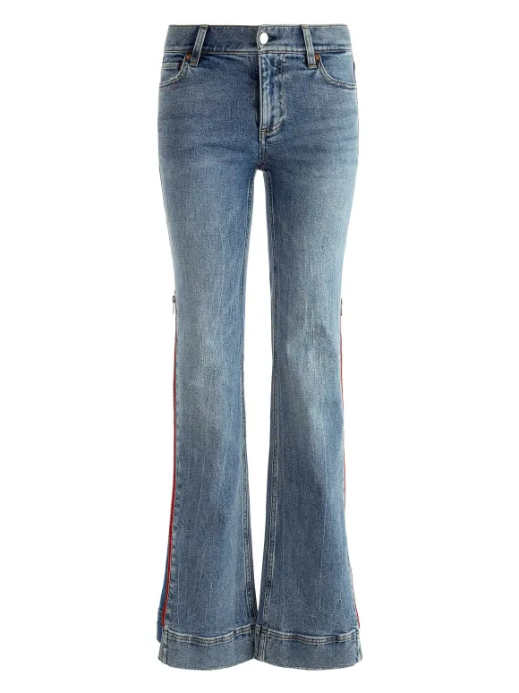 Rey Side Zipper Wide Leg Jean