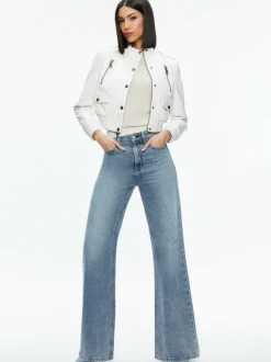 Ria Vegan Leather Moto Jacket