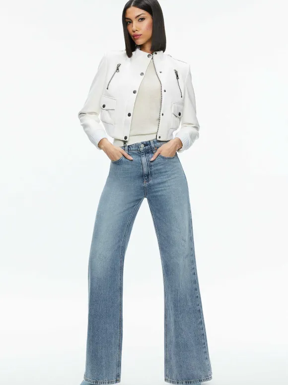Ria Vegan Leather Moto Jacket