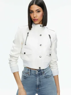 Ria Vegan Leather Moto Jacket