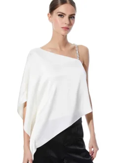 Riko One Shoulder Embellished Strap Top