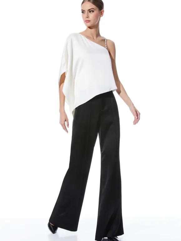 Riko One Shoulder Embellished Strap Top