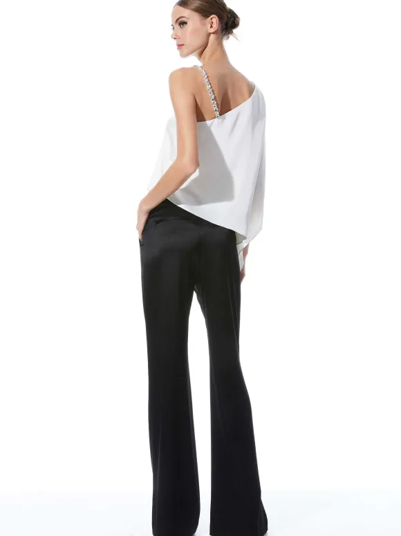 Riko One Shoulder Embellished Strap Top