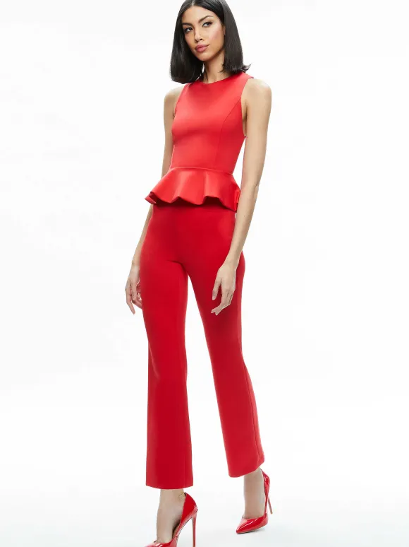 Rmp Mid Rise Back-Zip Bootcut Ankle Pant