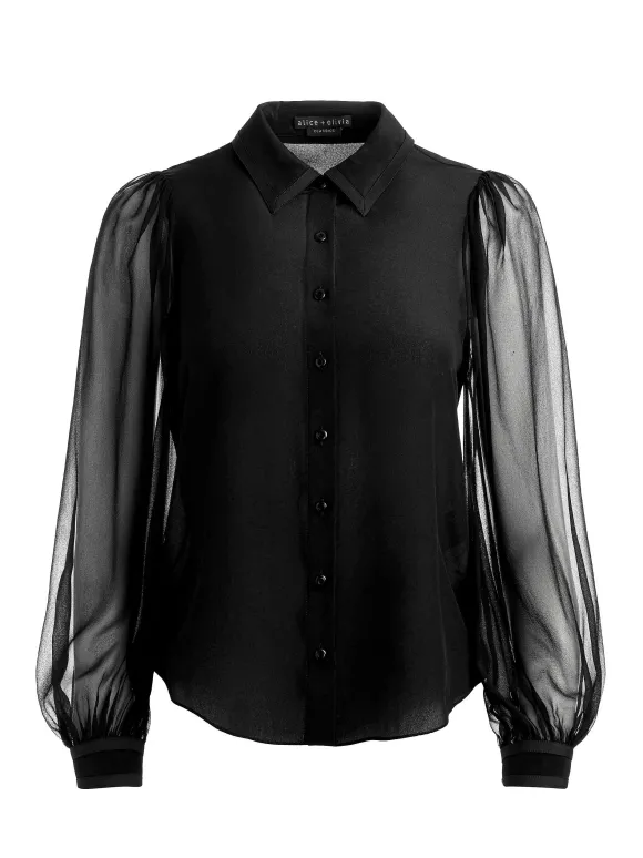 Roanne Blouson Sleeve Button Down