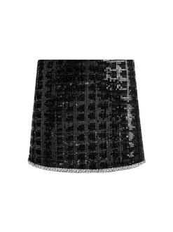 Rubi Sequin Tweed Mini Skirt