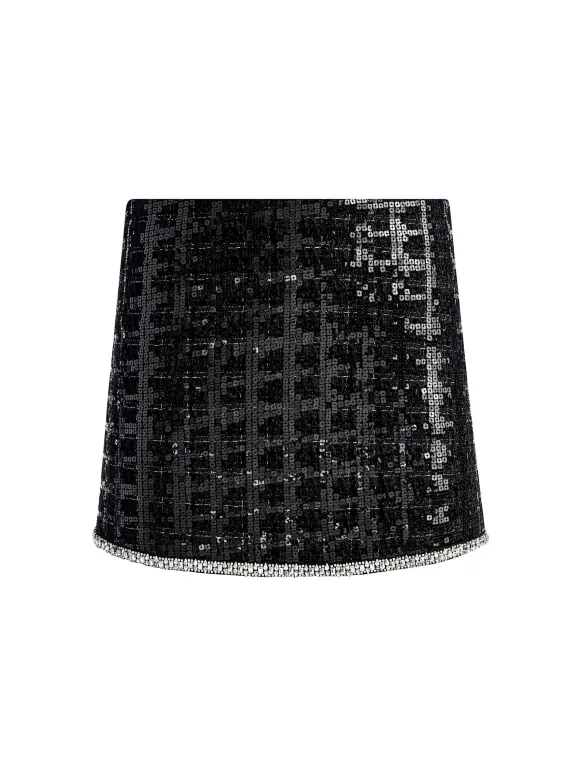Rubi Sequin Tweed Mini Skirt