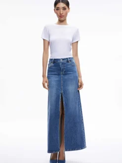 Rye Denim Maxi Skirt