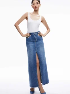 Rye Denim Maxi Skirt
