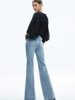 Sedona Low Rise Center Front Slits Flare Jean